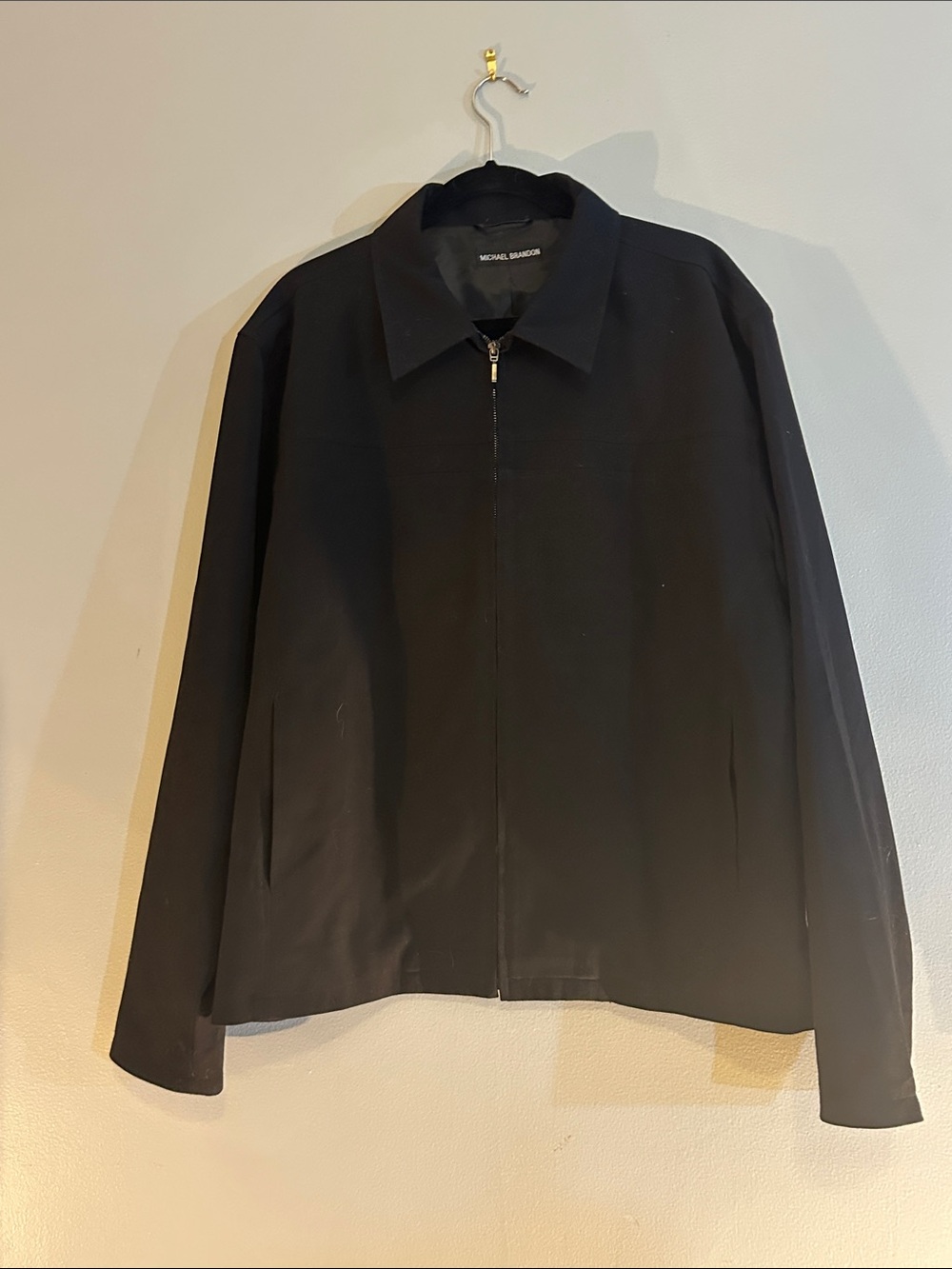 Like new black Michael Brandon jacket Size XL